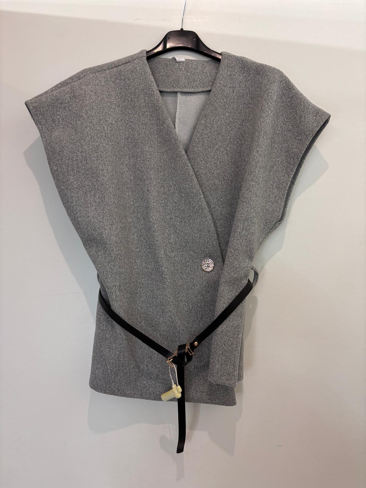 Top sans manches ceinturé