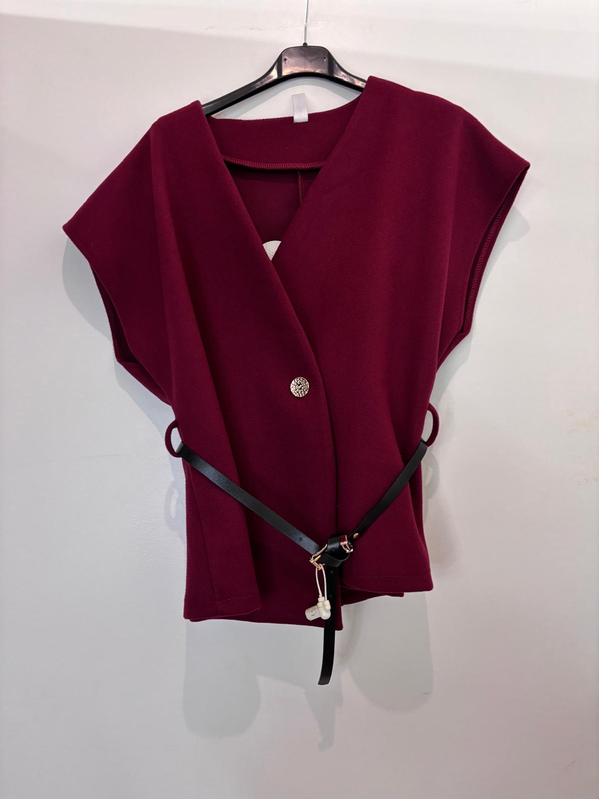 Top sans manches ceinturé