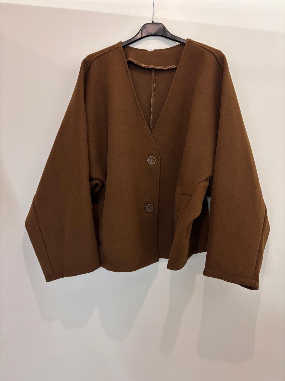 Veste courte à manches chauve-souris