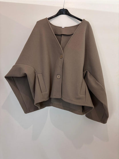 Veste courte à manches chauve-souris