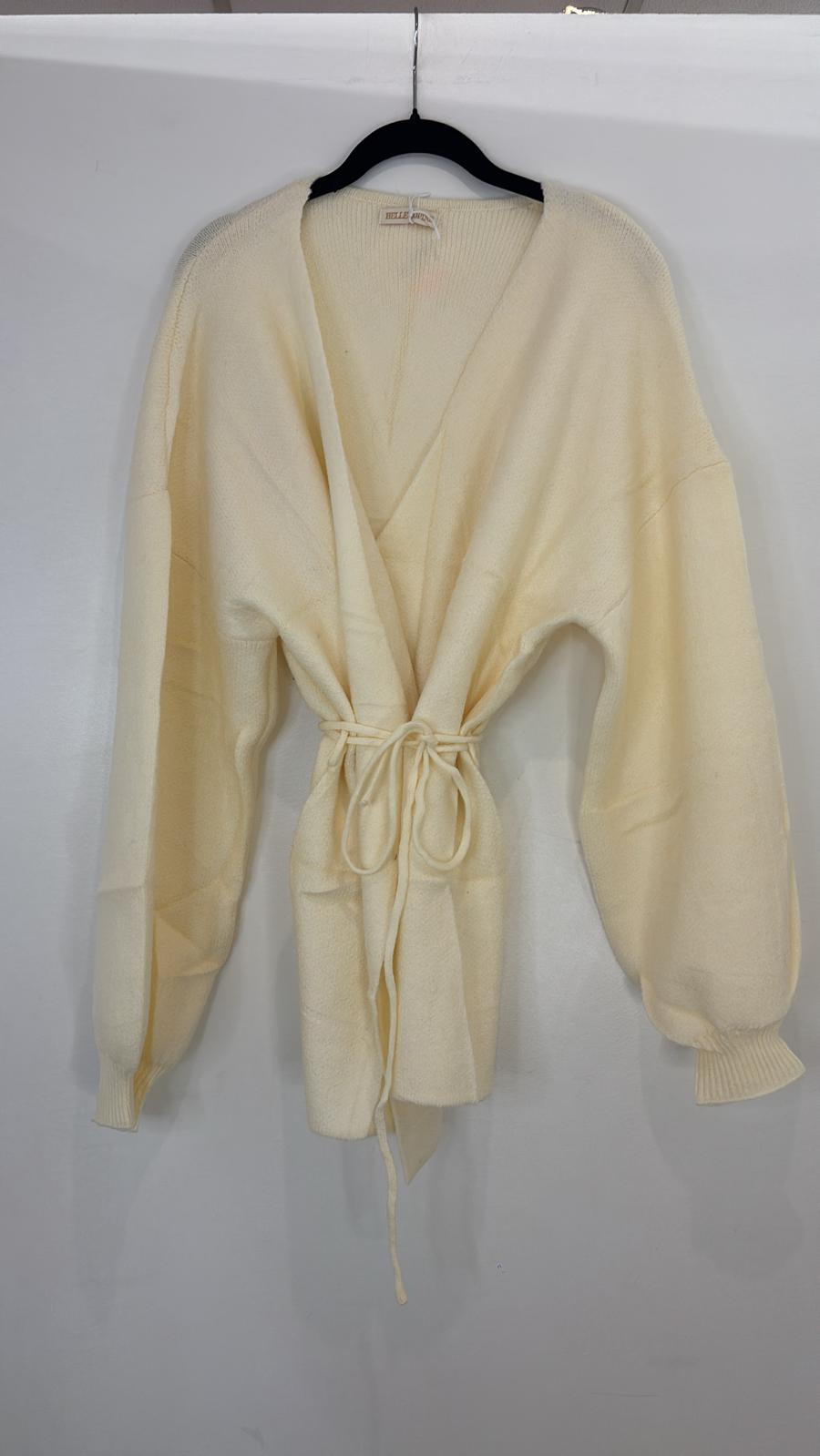 Pull cache-cœur à ceinture