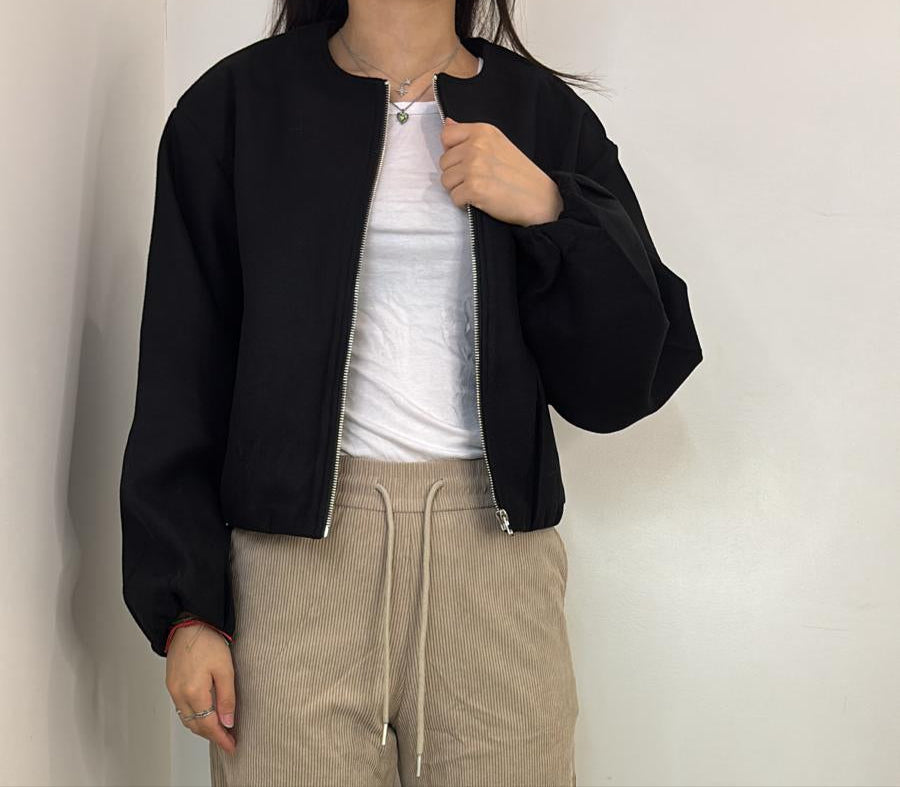 Veste courte zippée