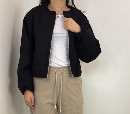 Veste courte zippée