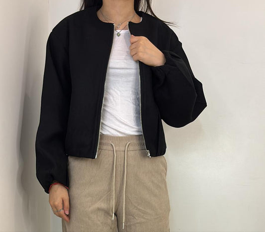 Veste courte zippée