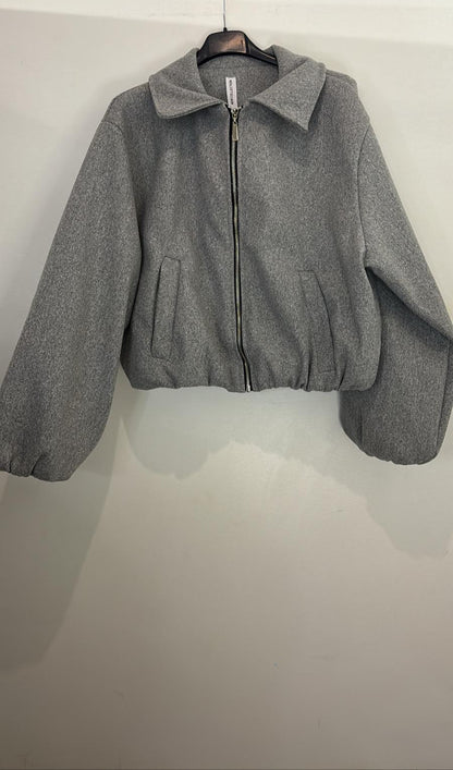 Veste courte zippée à col