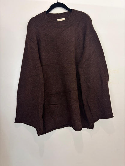 Pull oversize en maille à col rond