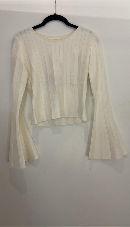 Haut côtelé à manches évasées