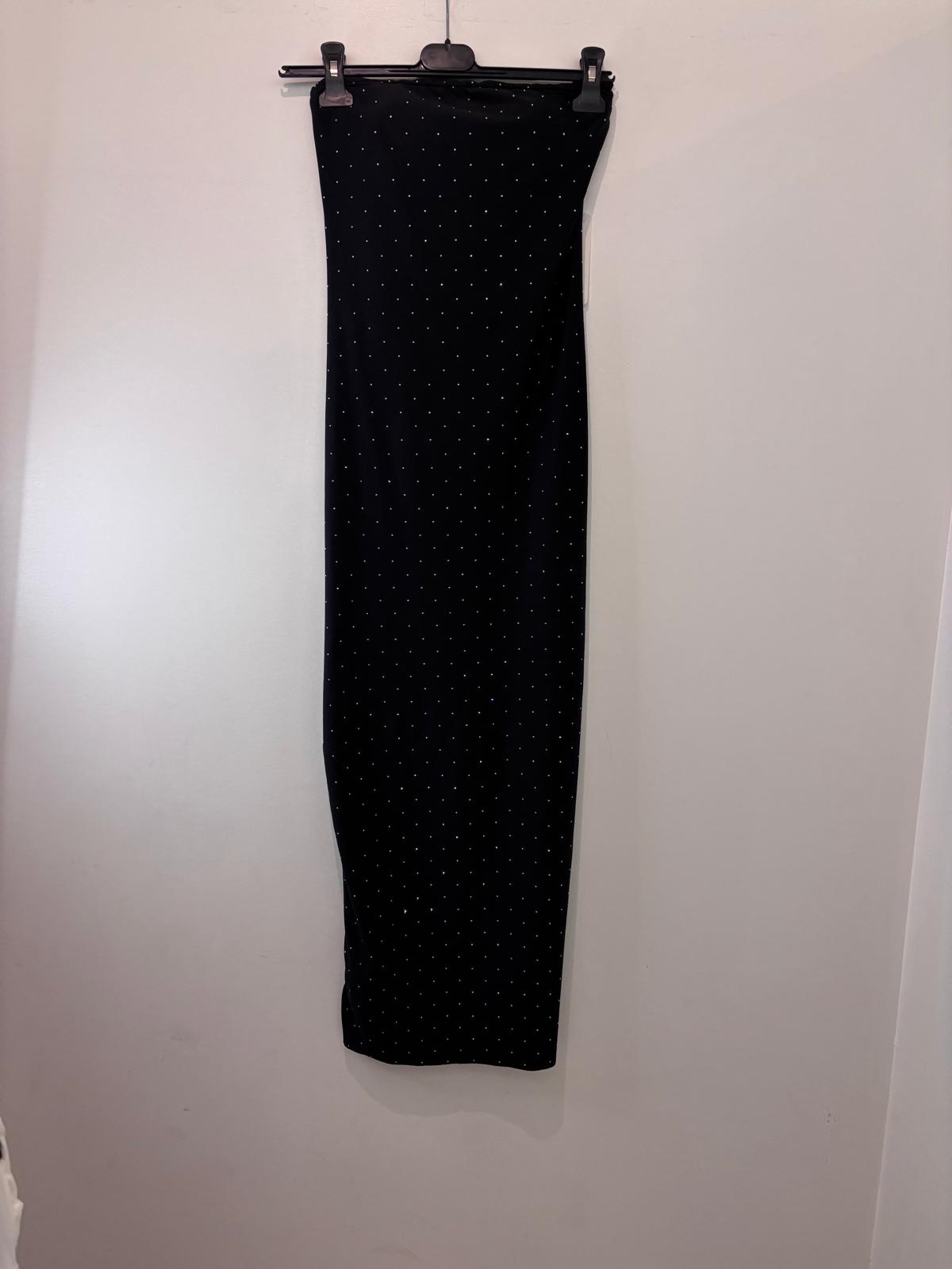 Robe bandeau à strass discrets