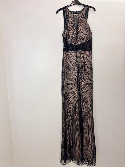 Robe longue à sequins et dos ouvert