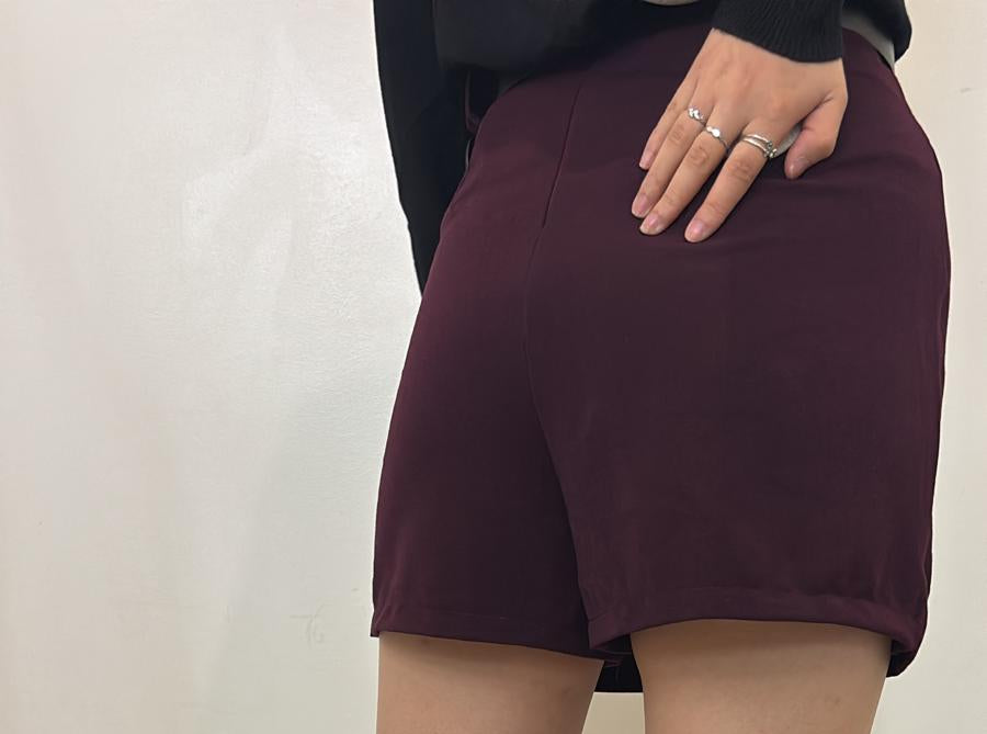 Jupe-short avec ceinture