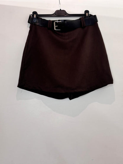 Jupe-short avec ceinture