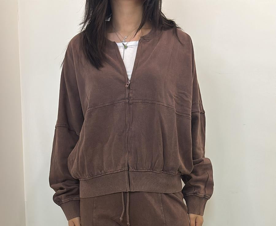 Gilet effet velours oversize