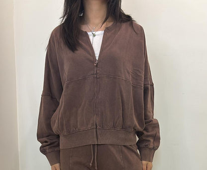 Gilet effet velours oversize