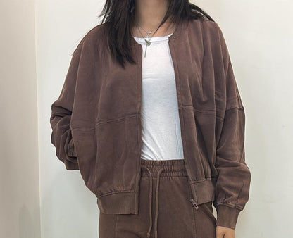 Gilet effet velours oversize