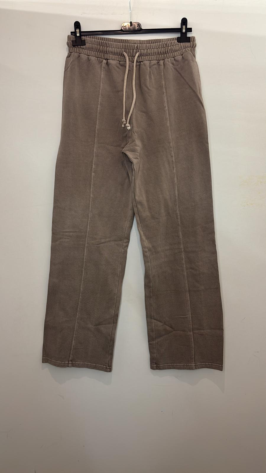Pantalon effet velours taille élastique