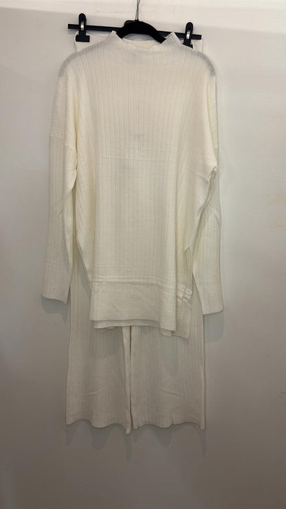 Ensemble côtelé col montant