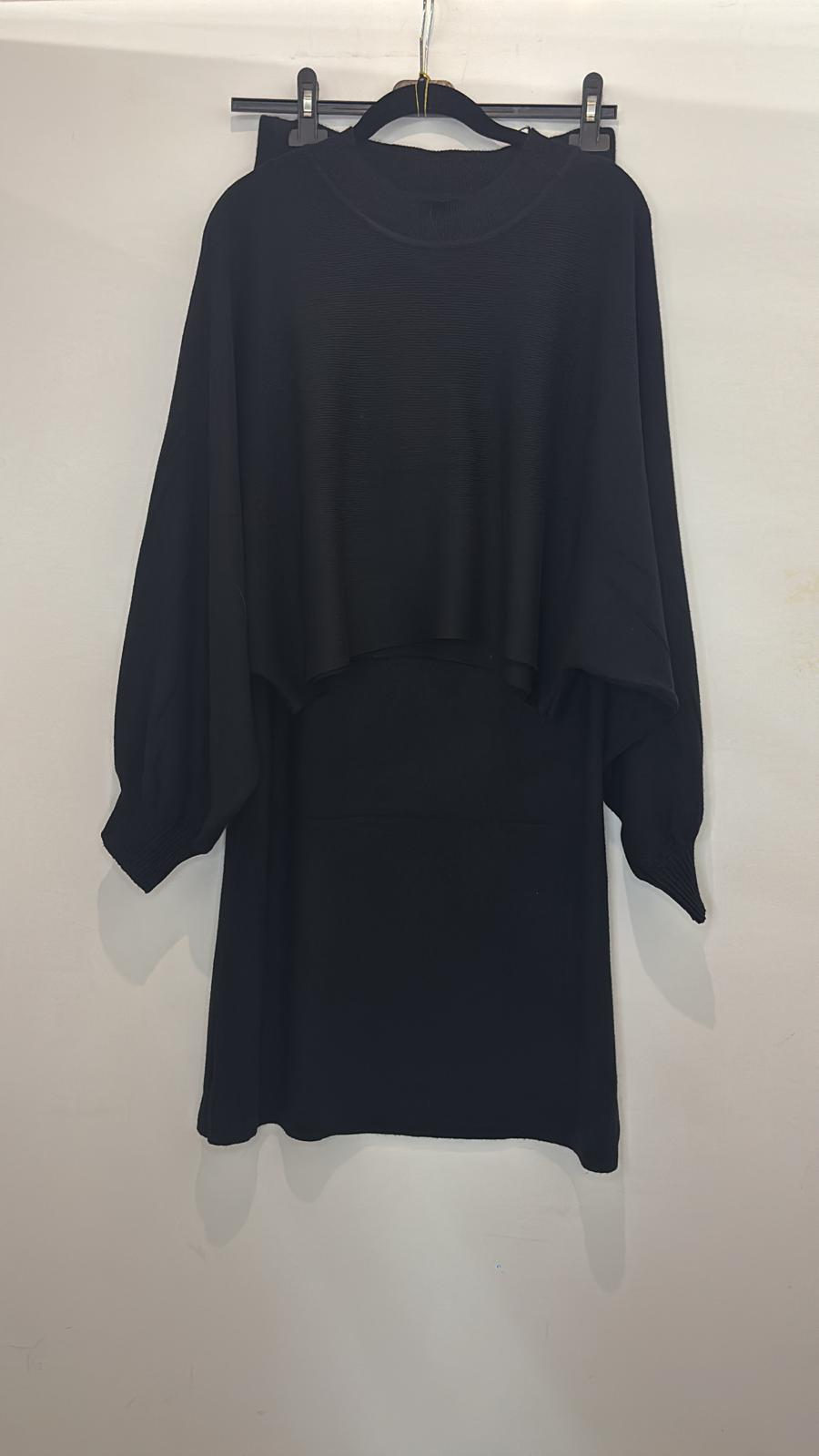 Ensemble jupe longue et pull ample en maille