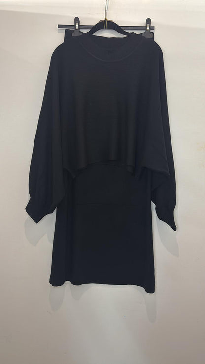 Ensemble jupe longue et pull ample en maille