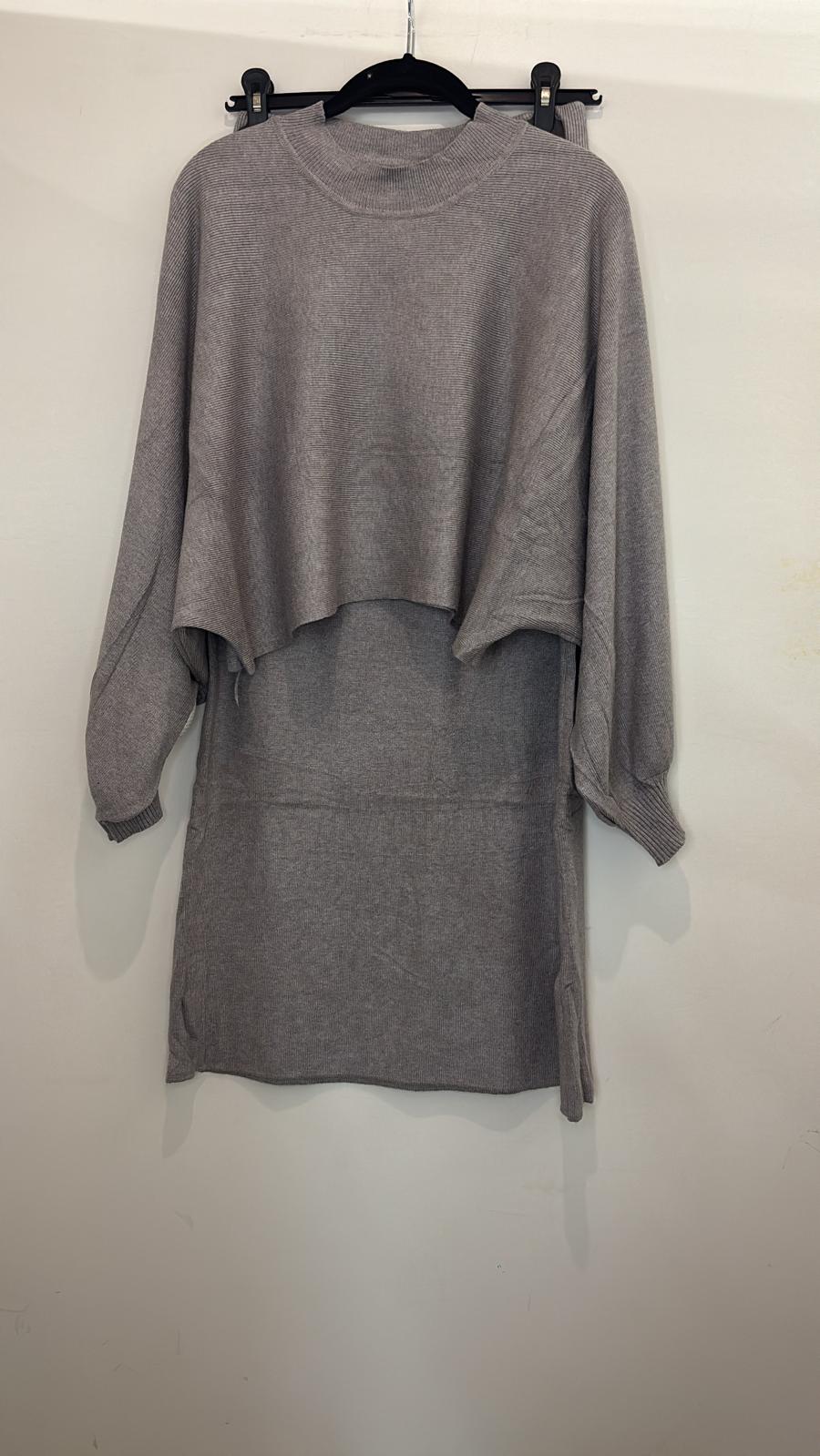 Ensemble jupe longue et pull ample en maille