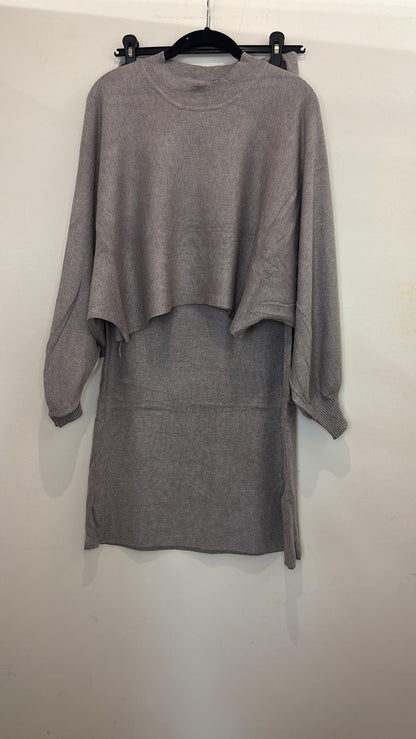Ensemble jupe longue et pull ample en maille