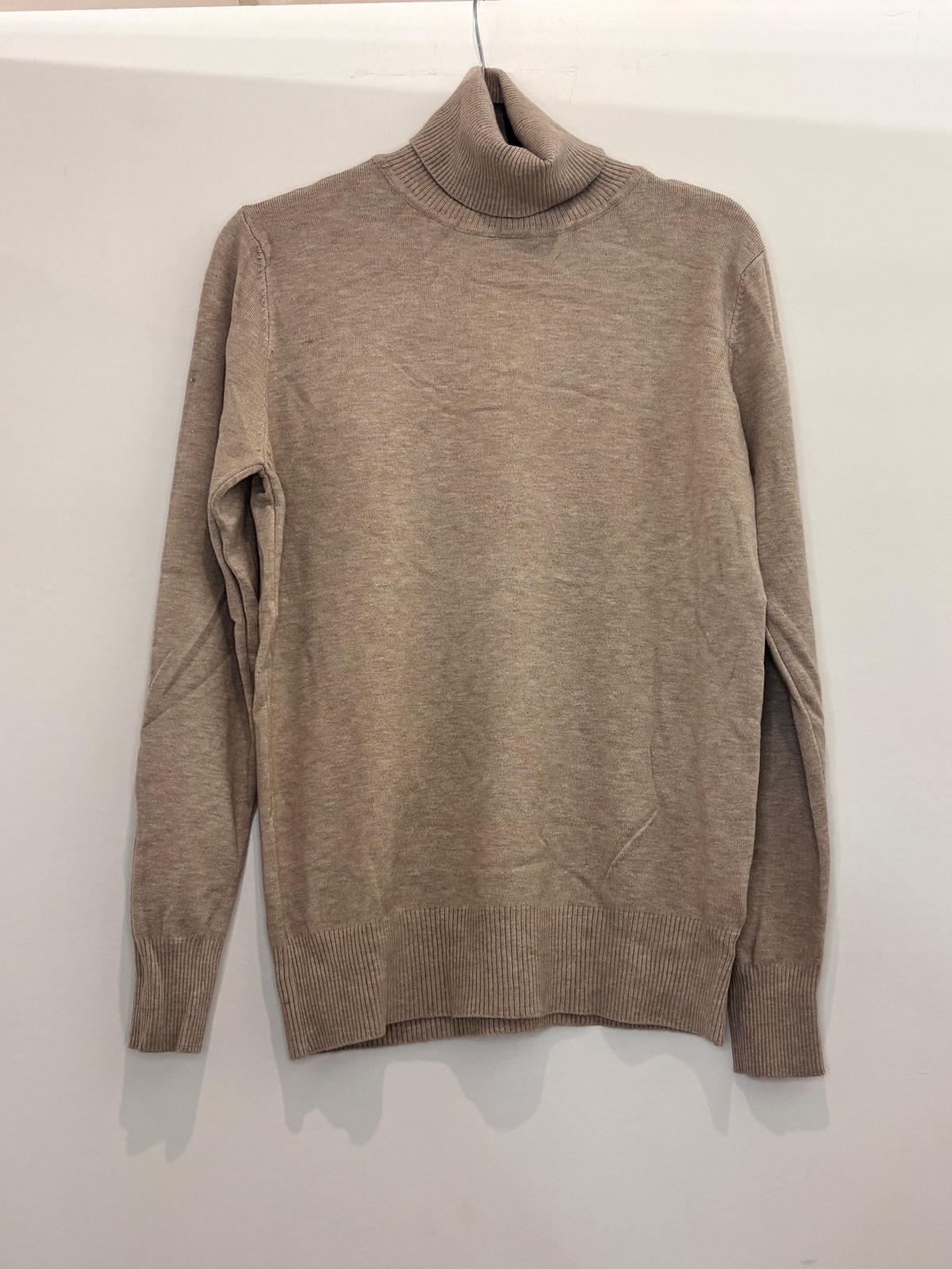 Pull col roulé en maille fine