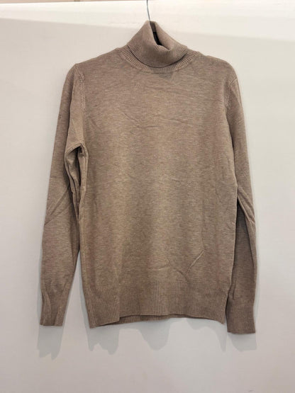 Pull col roulé en maille fine