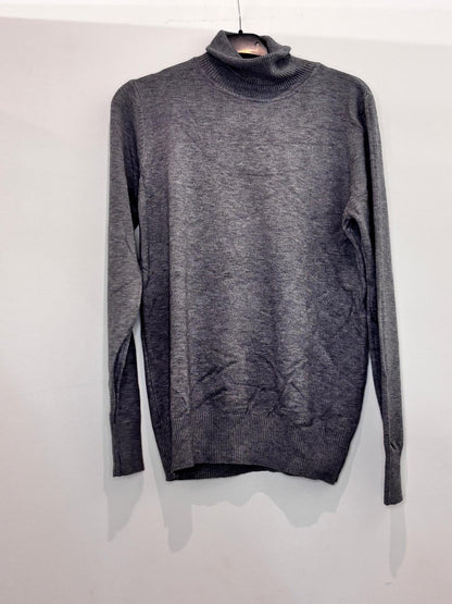 Pull col roulé en maille fine