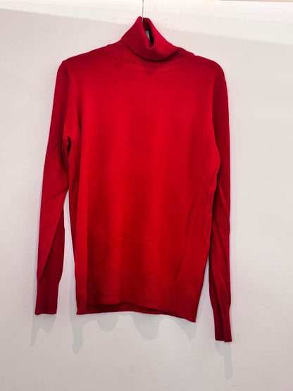 Pull col roulé en maille fine