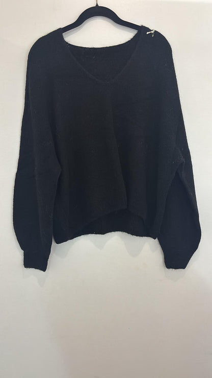 Pull col V classique et doux