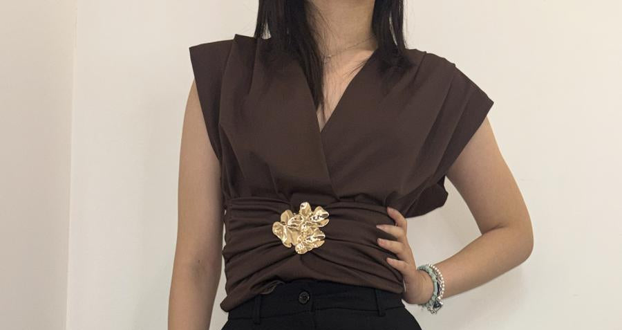 Body avec bijou doré