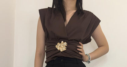 Body avec bijou doré