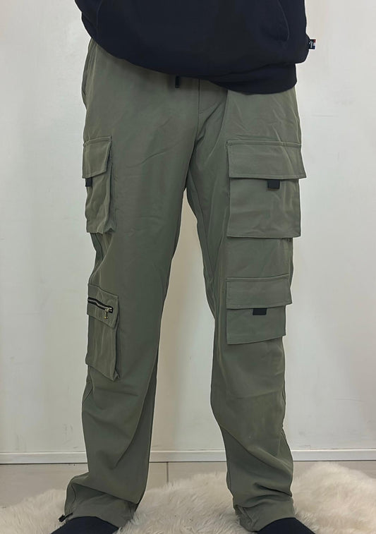 Cargo kaki multi-poches