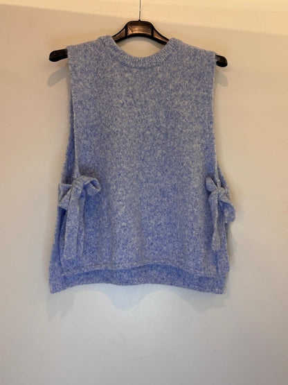 Pull sans manches effet mohair