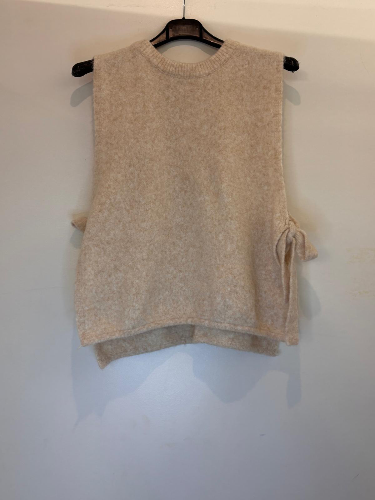 Pull sans manches effet mohair