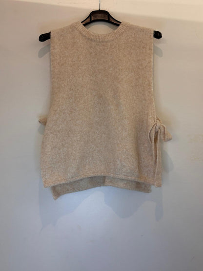 Pull sans manches effet mohair