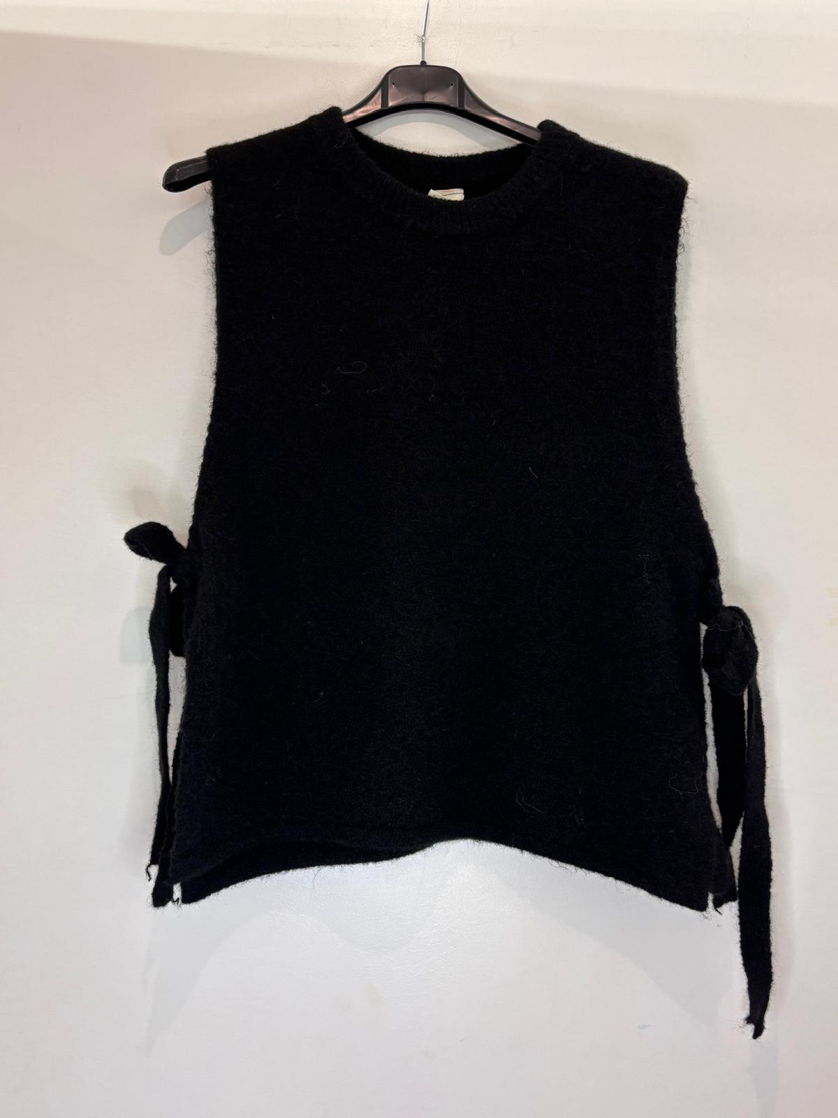 Pull sans manches effet mohair