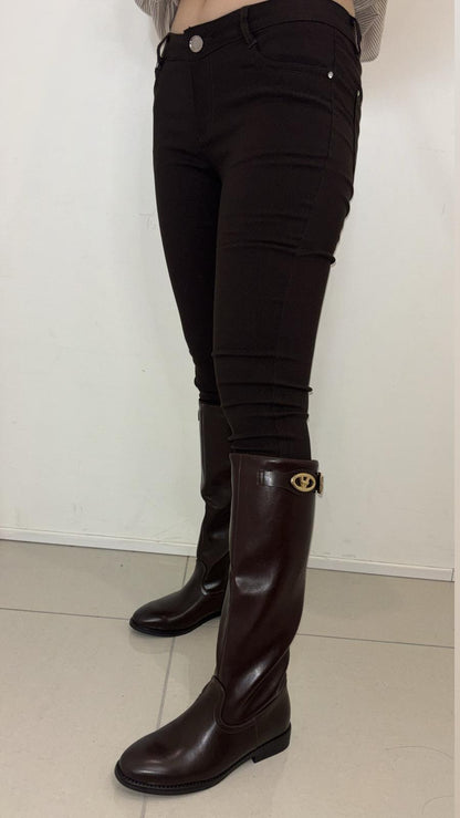 Jean marron slim