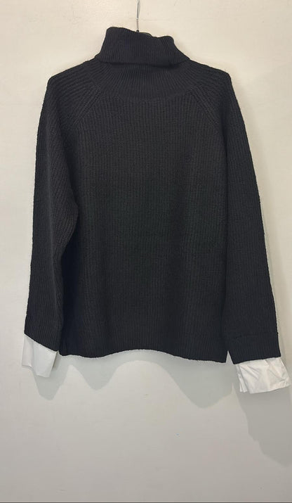 Pull col roulé en maille épaisse coupe cosy & intemporelle