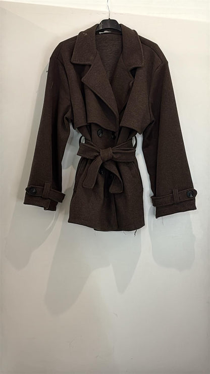 Manteau Oversize à Double Boutonnage