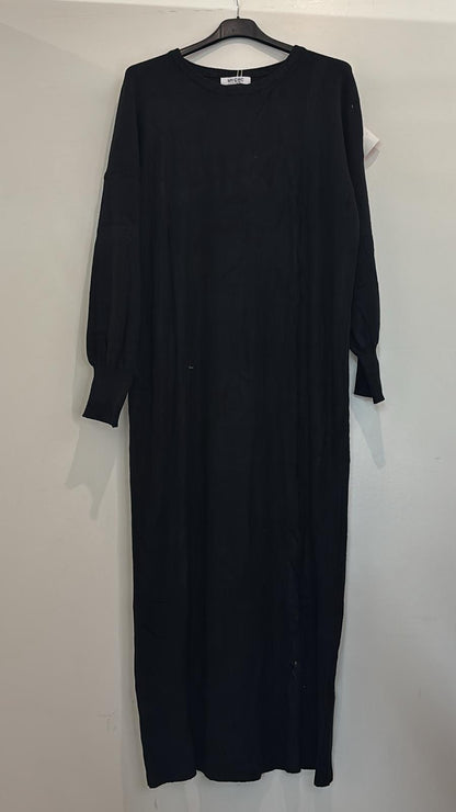 Robe pull en maille légère coupe droite