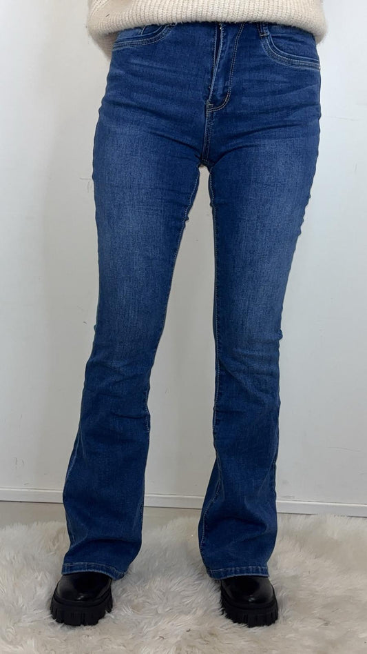 Jean flare bleu classique