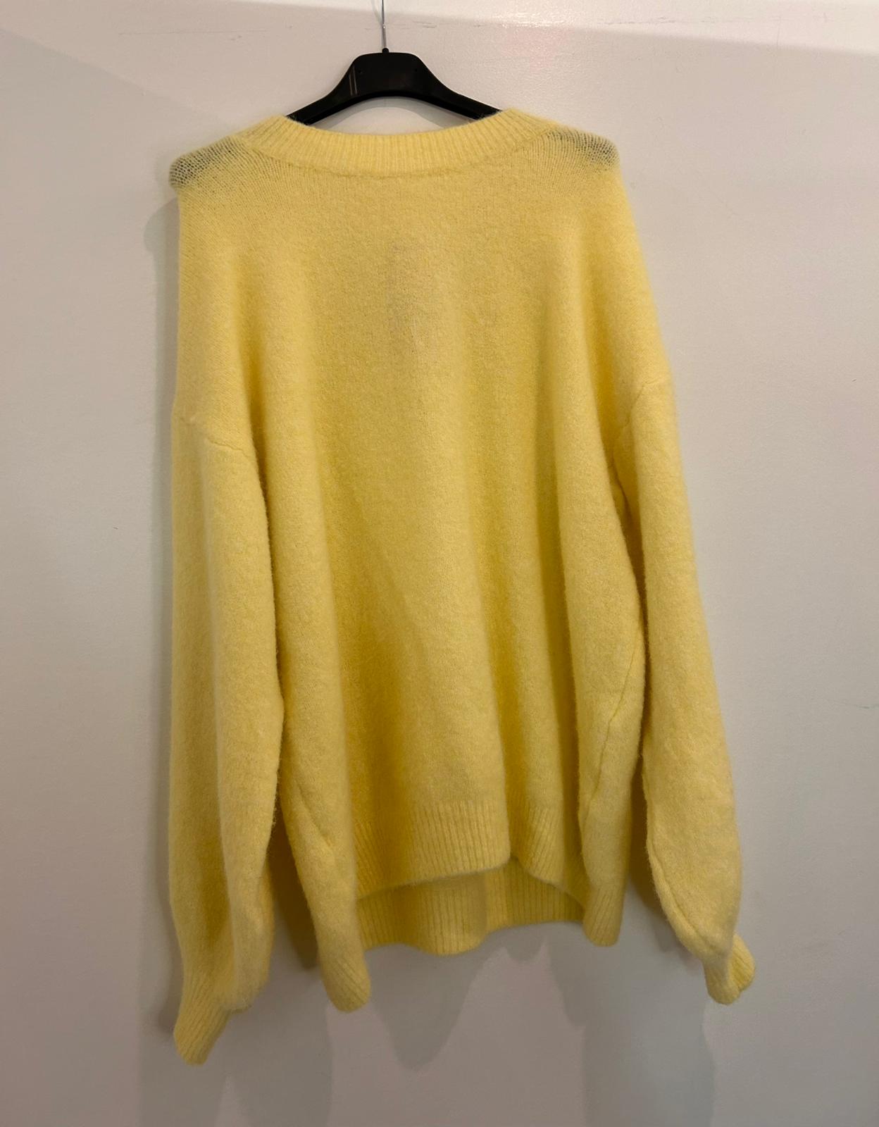 Pull oversize en maille duveteuse