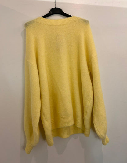 Pull oversize en maille duveteuse