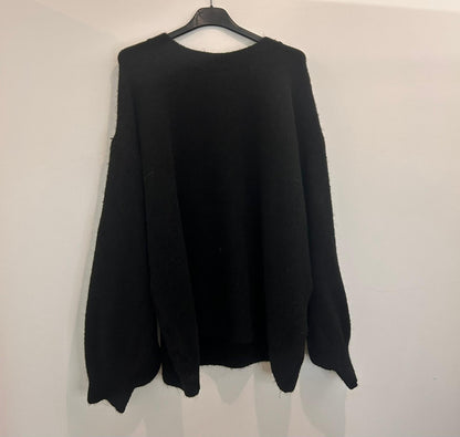 Pull oversize en maille duveteuse