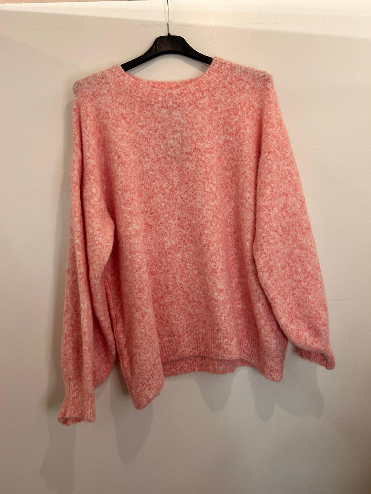 Pull oversize en maille duveteuse