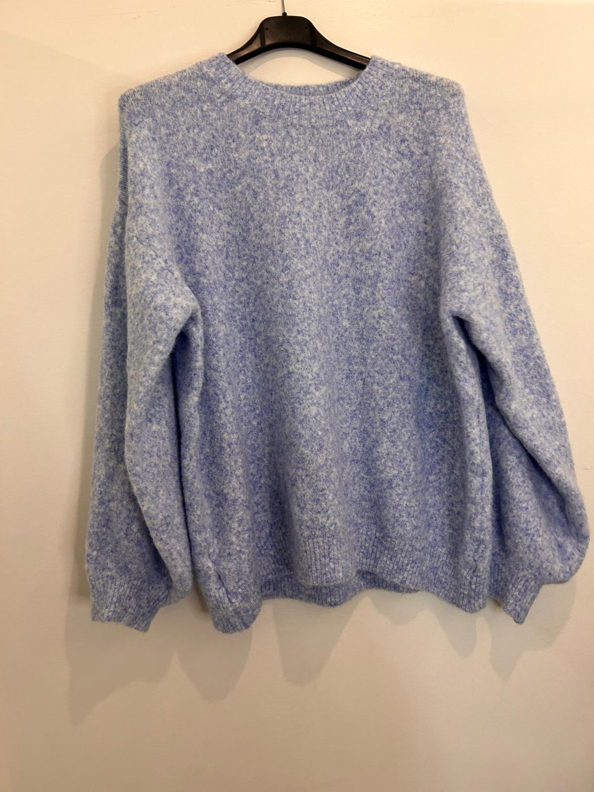 Pull oversize en maille duveteuse