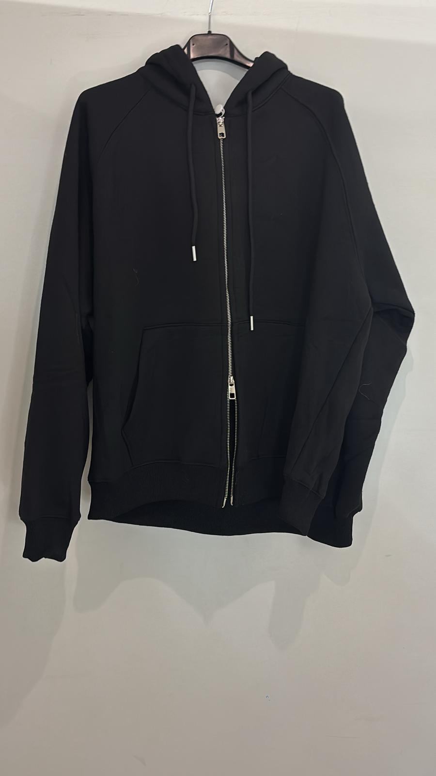 Sweat zippé à capuche coupe oversize et poches latérales