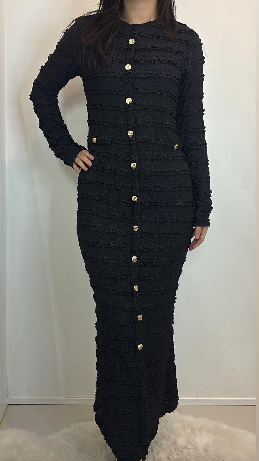 Robe longue boutonnée