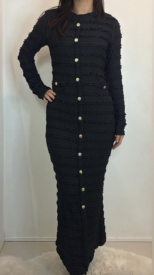 Robe longue boutonnée