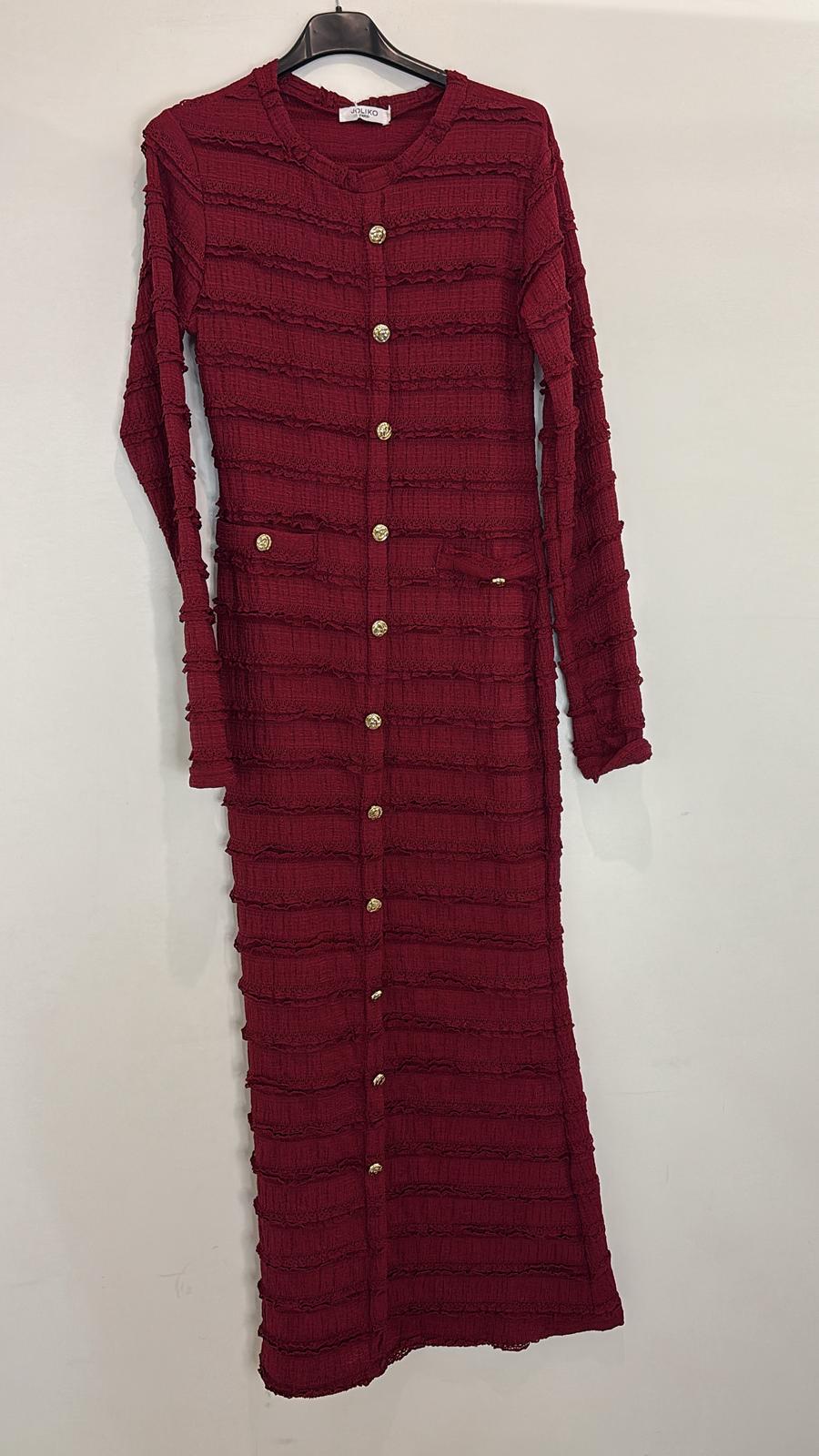 Robe longue boutonnée